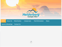 Tablet Screenshot of helderbergcamperhire.co.za